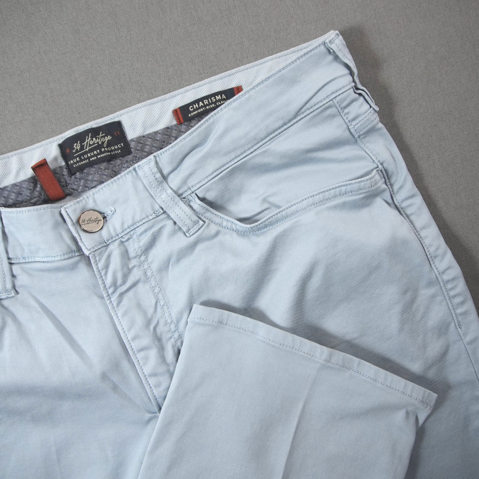 34 Heritage Charisma Comfort-Rise Chino Strait Leg Men Pant Stretch 35x34
